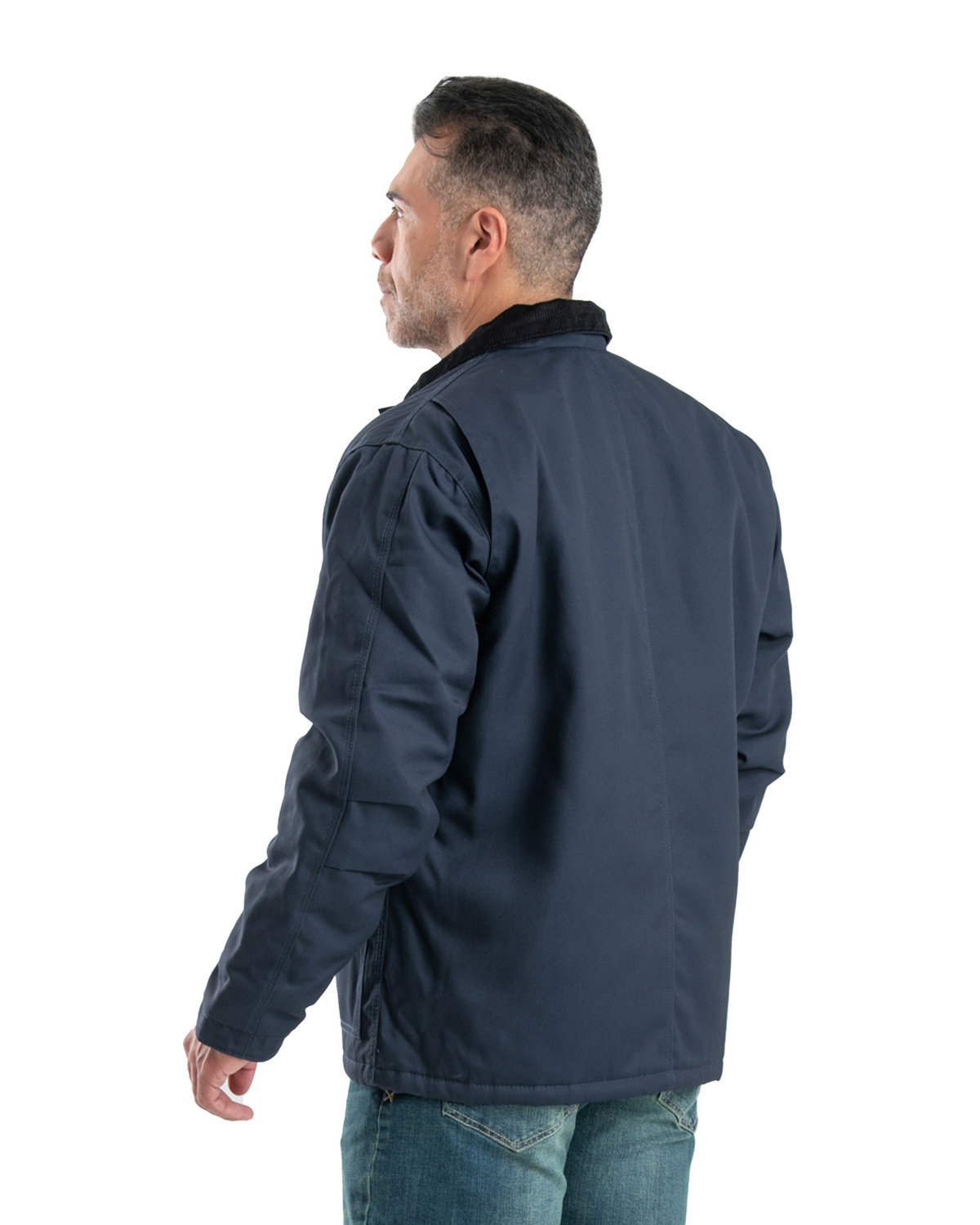 CH414 Berne Mens Heritage Twill Chore Coat - Back Image