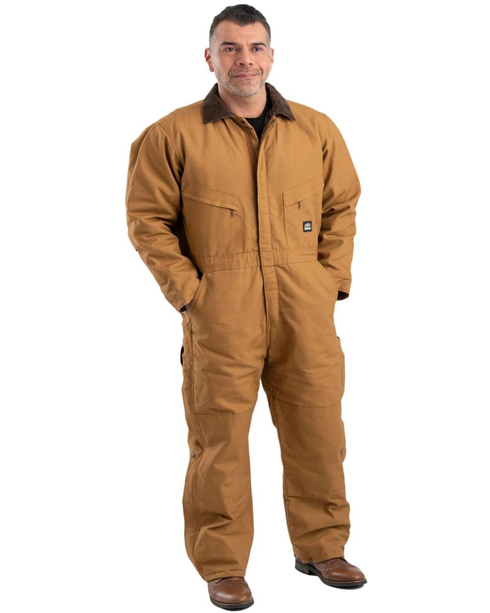 I417 Berne Mens Heritage Duck Insulated Coverall - Siide Image