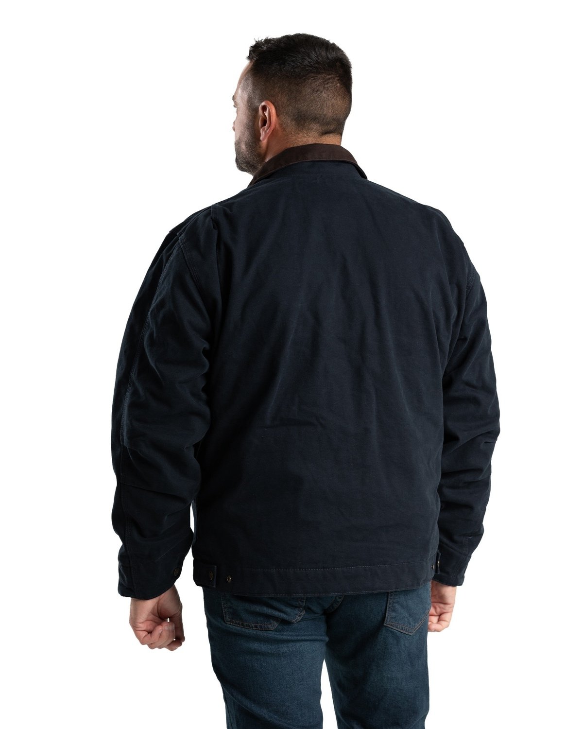J374 Berne Mens Highland Washed Gasoline Jacket - Back Image