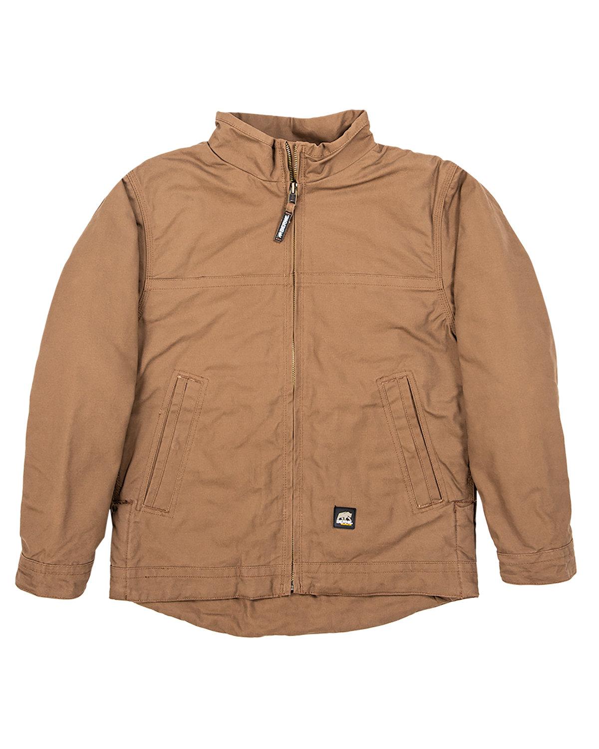 JL17 Berne Mens Flagstone Flannel-Lined Duck Jacket