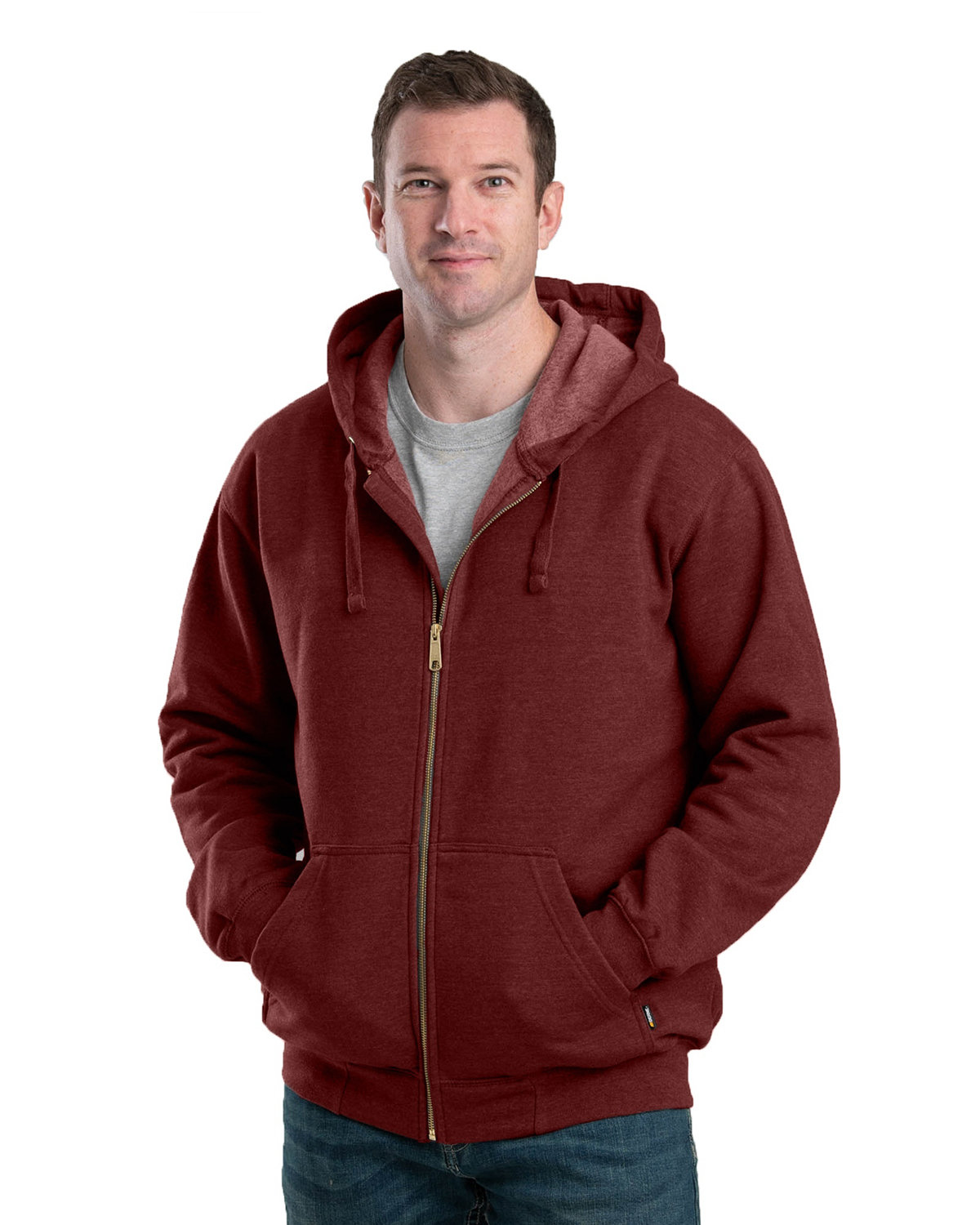 SZ413 Berne Mens Heritage Full-Zip Hooded Sweatshirt