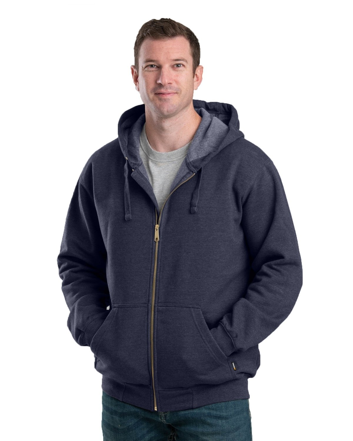 SZ413 Berne Mens Heritage Full-Zip Hooded Sweatshirt