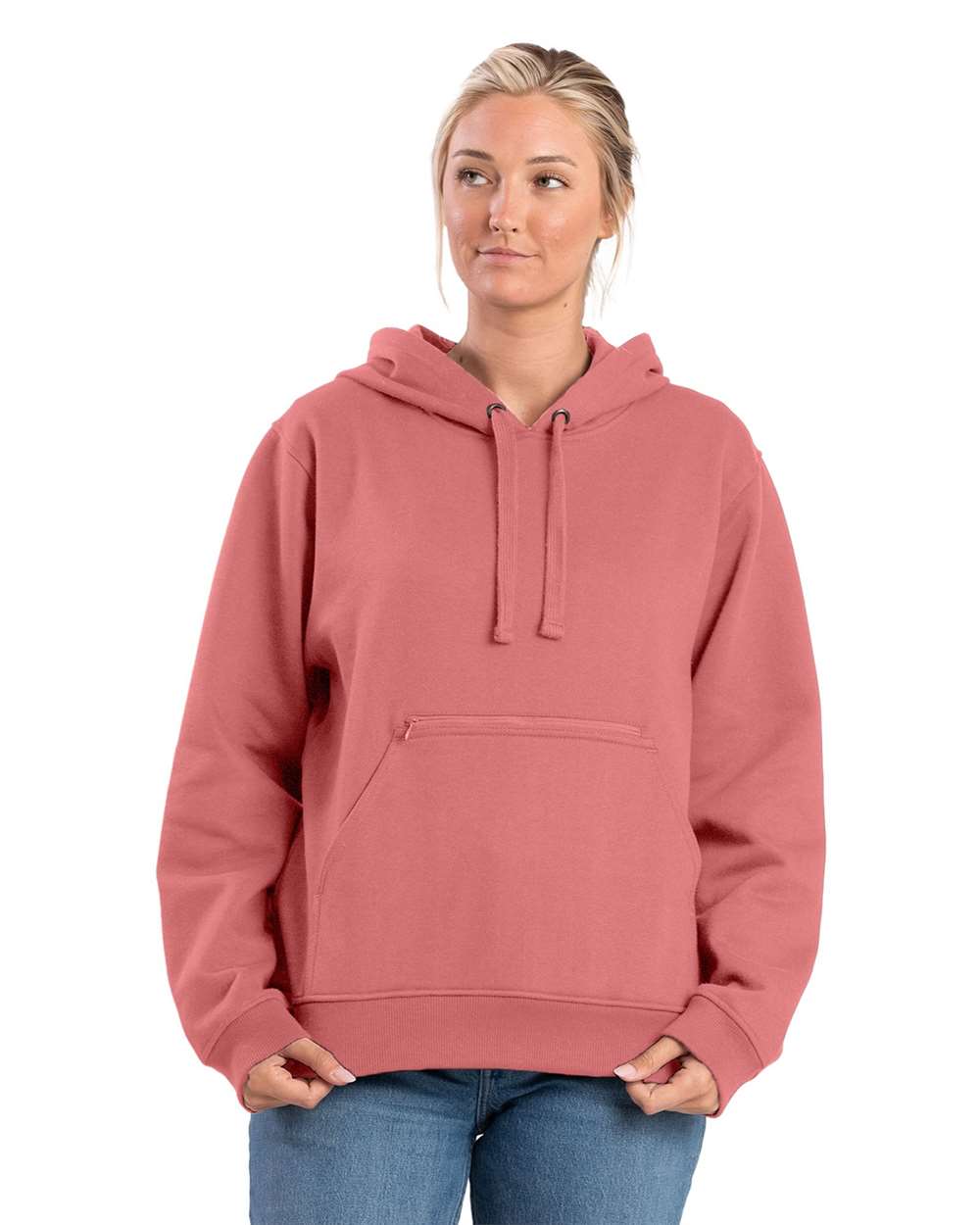 WSP418 Berne Ladies Heritage Zippered Pocket Hooded Pullover Sweatshirt WSP418 Berne Ladies Heritage Zippered Pocket Hooded Pullover Sweatshirt