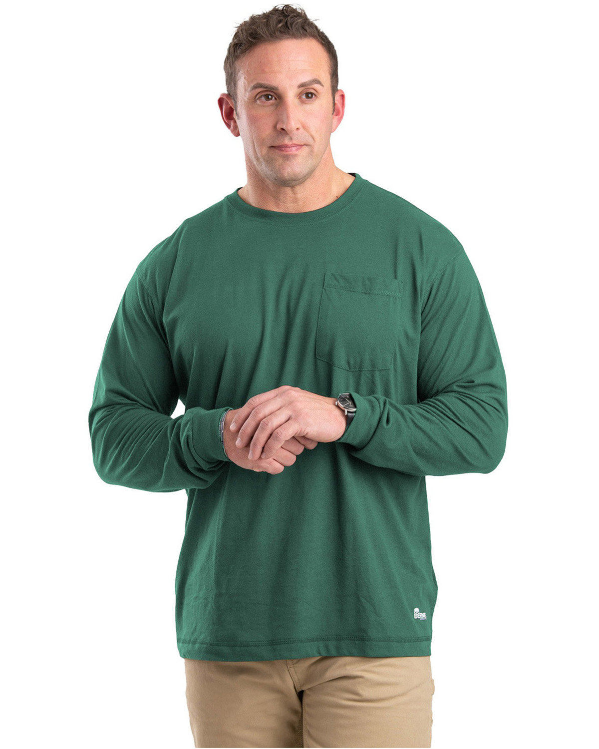 BSM39T Berne Tall Performance Long-Sleeve Pocket T-Shirt Zoom Image