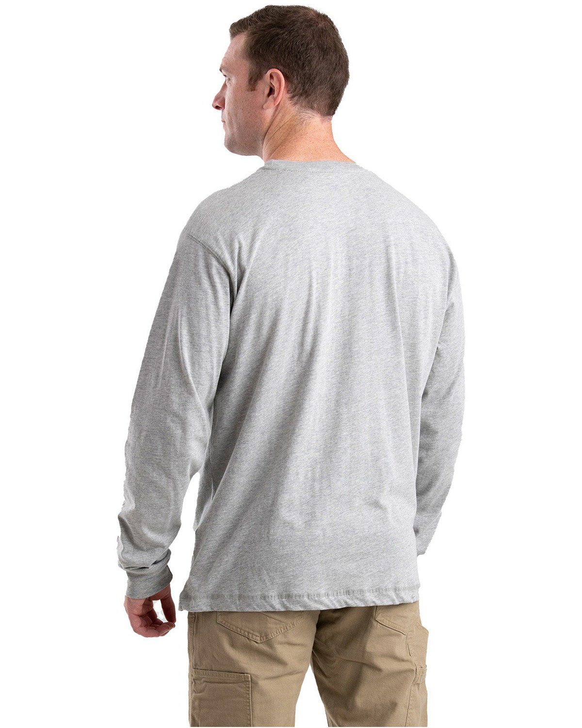 BSM40T Berne Tall Performance Long-Sleeve Pocket T-Shirt BSM40T Berne Tall Performance Long-Sleeve Pocket T-Shirt - Back Image