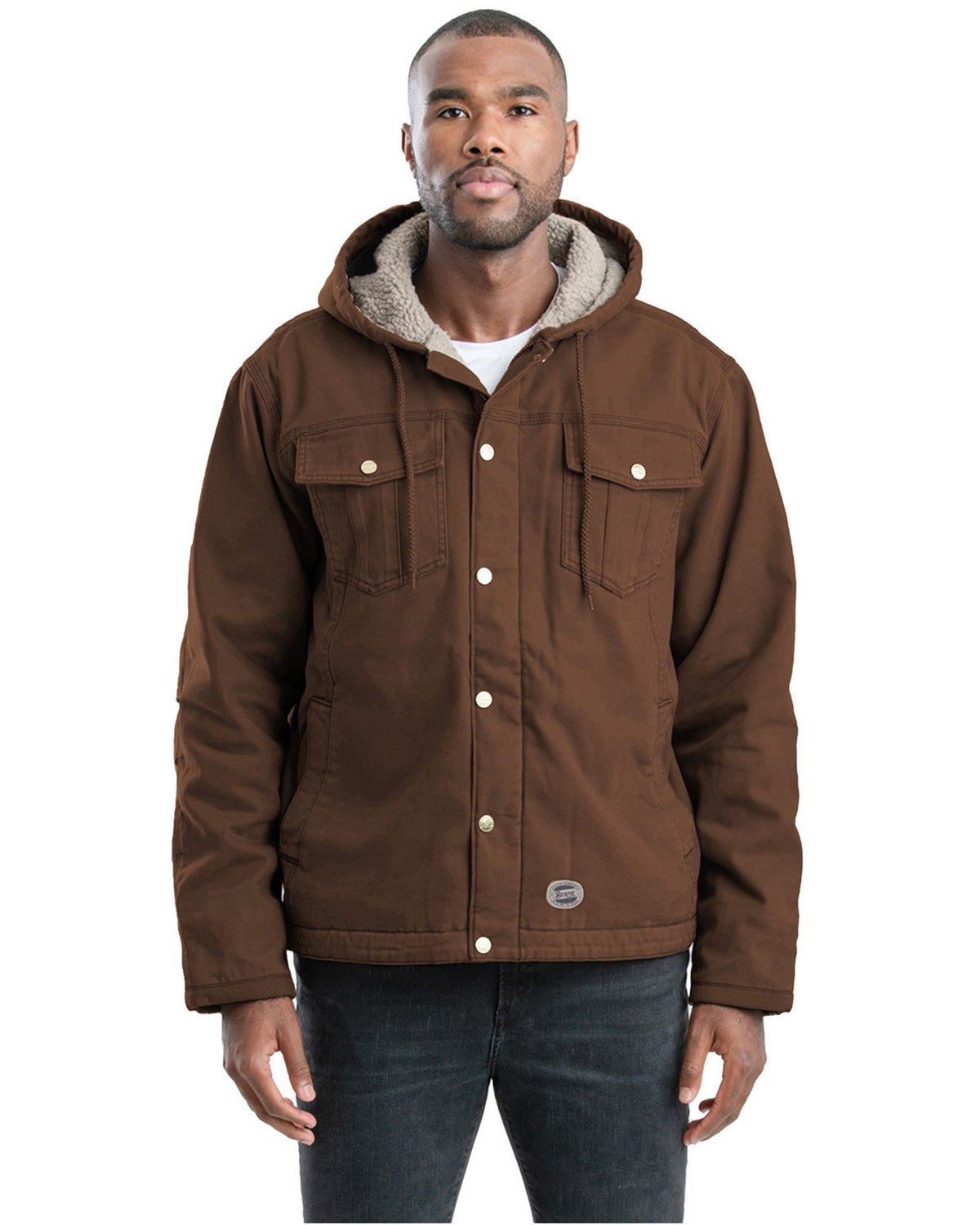 HJ57 Berne Mens Vintage Washed Sherpa-Lined Hooded Jacket HJ57 Berne Mens Vintage Washed Sherpa-Lined Hooded Jacket