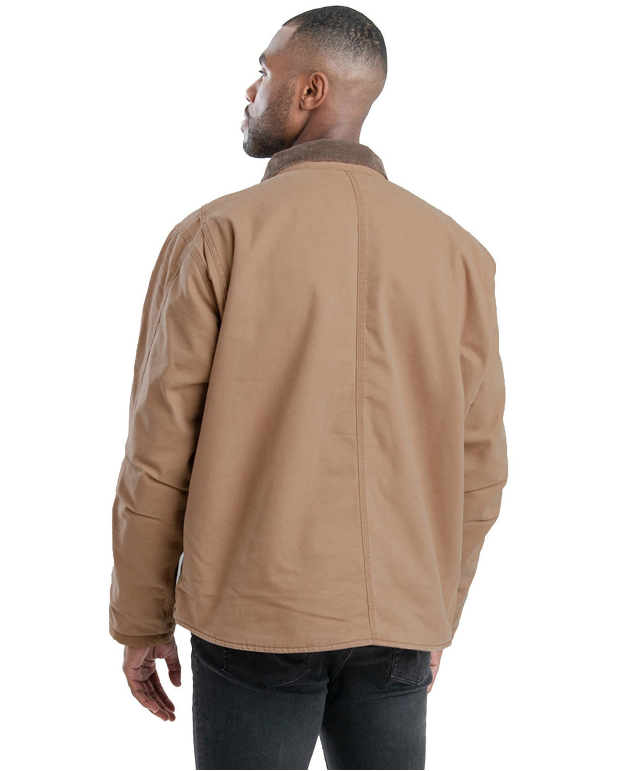 J58T Berne Tall Vintage Washed Sherpa-Lined Work Jacket J58T Berne Tall Vintage Washed Sherpa-Lined Work Jacket - Back Image