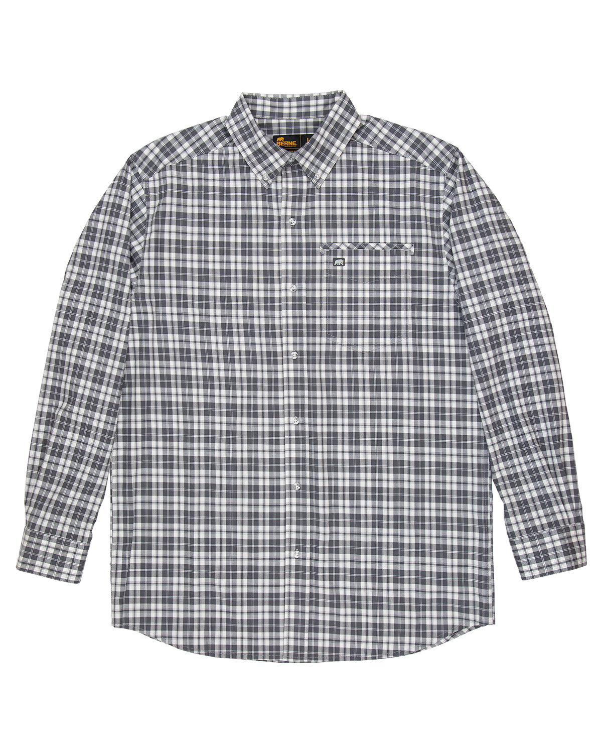 SH26 Berne Mens Foreman Flex180 Button-Down Woven Shirt