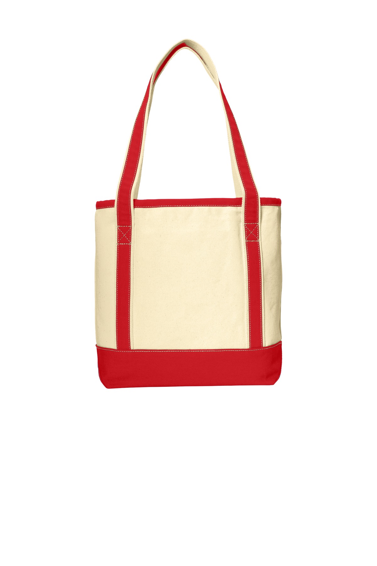 BG412 Port Authority Medium Cotton Canvas Boat Tote. - Back Image