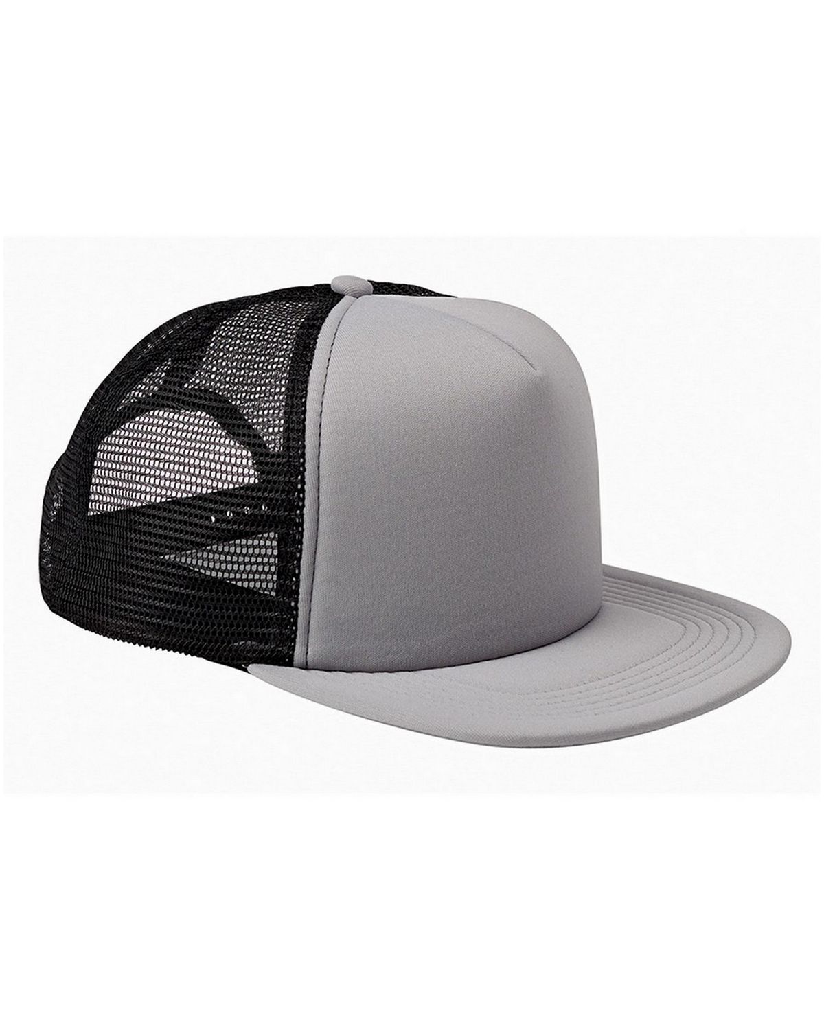 BX030 Big Accessories 5-Panel Foam Front Trucker Cap