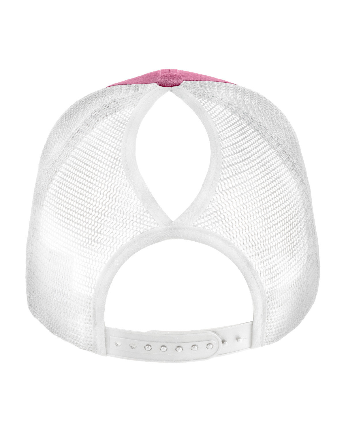 BA540P Big Accessories Sport Ponytail Trucker - Back Image