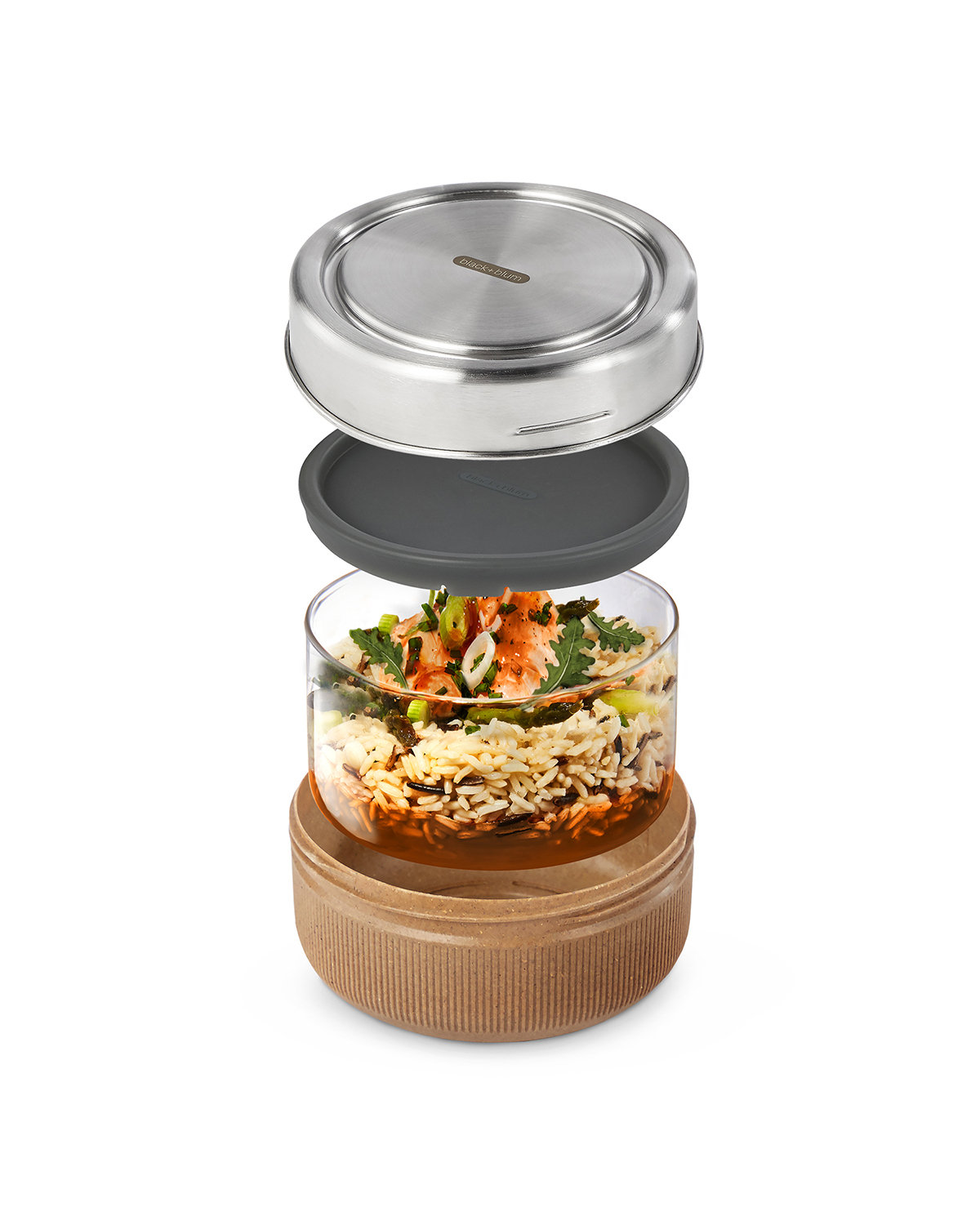 BB006 Black+Blum 25oz Glass Lunch Box Bowl - Siide Image