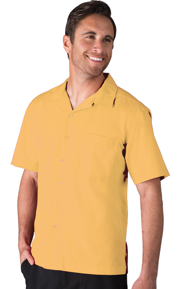 BG3100 Blue Generation Mens Solid Poplin Camp Shirt