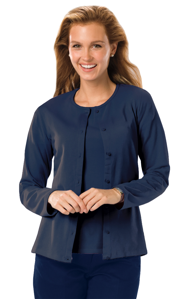 BG4701 Blue Generation Ladies L/S Button Front Cardigan BG4701 Blue Generation Ladies L/S Button Front Cardigan
