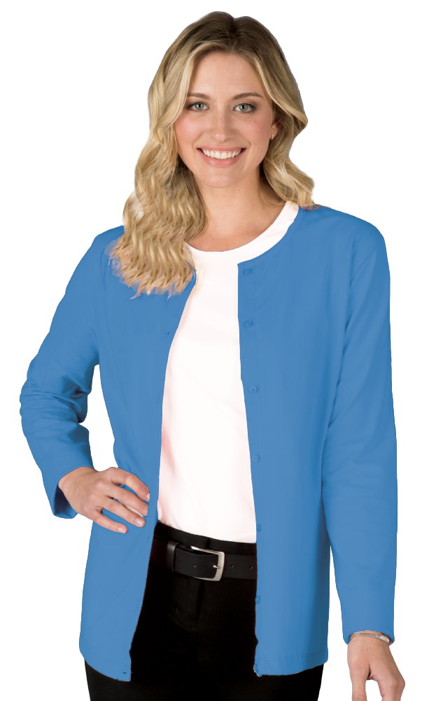 BG4701 Blue Generation Ladies L/S Button Front Cardigan