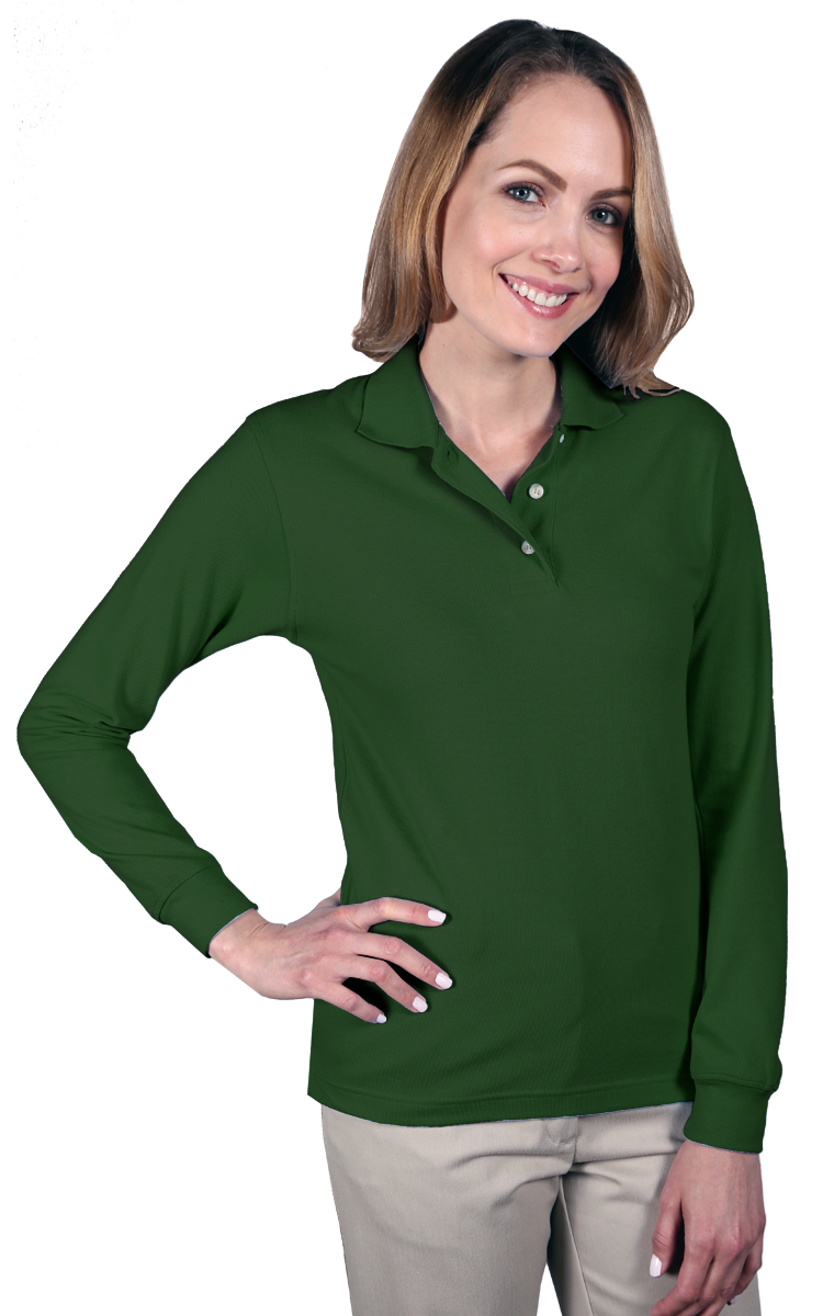 BG6207 Blue Generation Ladies Superblend L/S Polo BG6207 Blue Generation Ladies Superblend L/S Polo