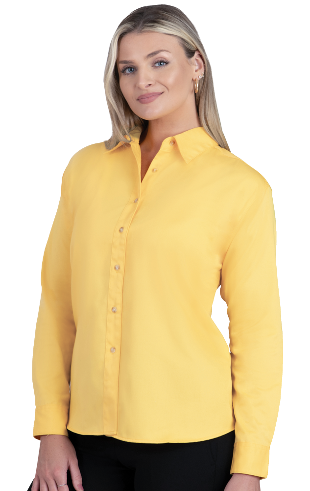 BG6217 Blue Generation Ladies Teflon Twill L/S Shirt BG6217 Blue Generation Ladies Teflon Twill L/S Shirt