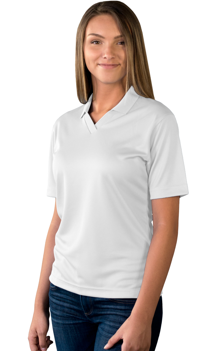 BG6219 Blue Generation Ladies Wicking V-Neck Polo