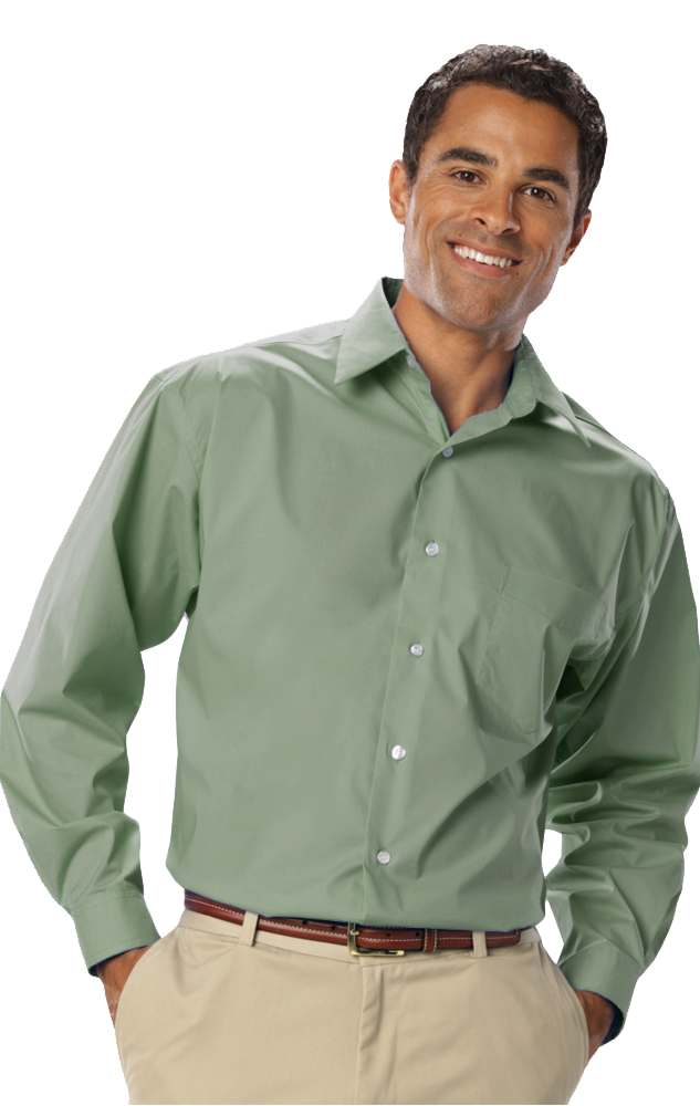 BG7218-Closeout Blue Generation Mens L/S Stretch Poplin Shirt BG7218-Closeout Blue Generation Mens L/S Stretch Poplin Shirt