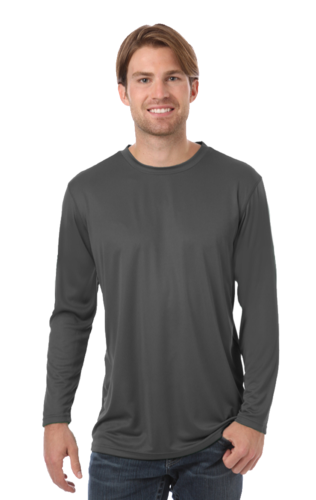 BG7303 Blue Generation Adult Value Wicking L/S Tee BG7303 Blue Generation Adult Value Wicking L/S Tee