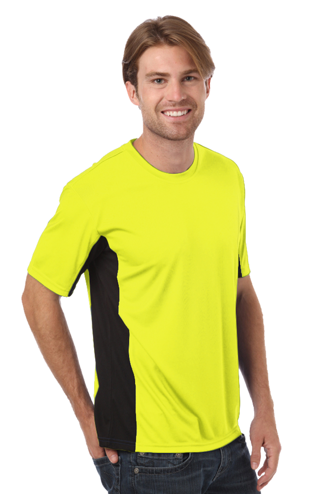 BG7304 Blue Generation Mens Colorblock Tee BG7304 Blue Generation Mens Colorblock Tee