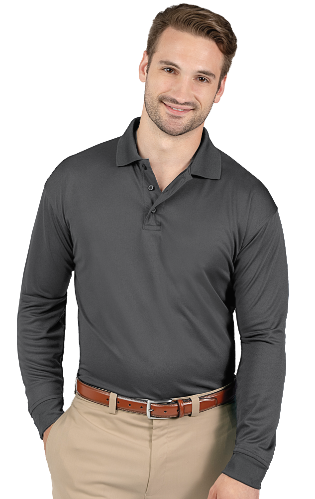 BG7602 Blue Generation Adult Avenger Long Sleeve Polo