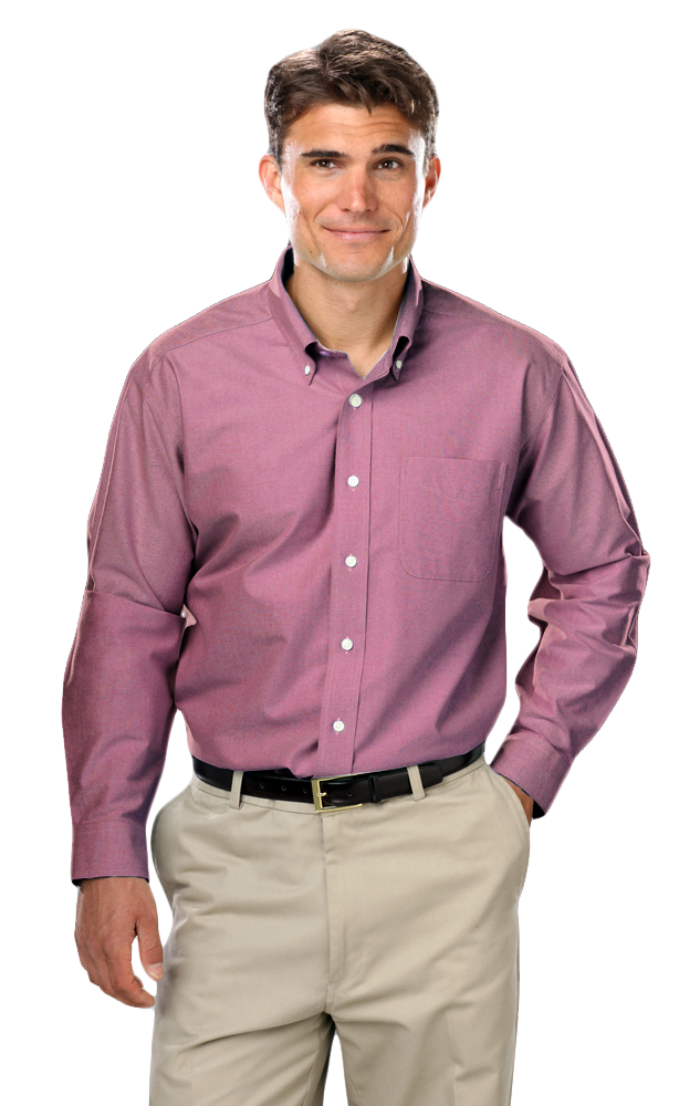 BG8214 Blue Generation Mens L/S Oxford Shirt