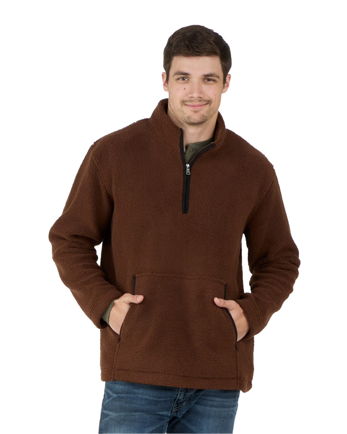 BM8510 Boxercraft Mens Everest Pile Fleece Half-Zip Pullover