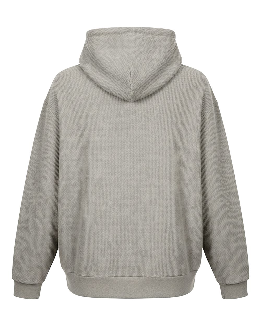 BU5302 Boxercraft Unisex Corded Pullover Hooded Sweatshirt - Back Image