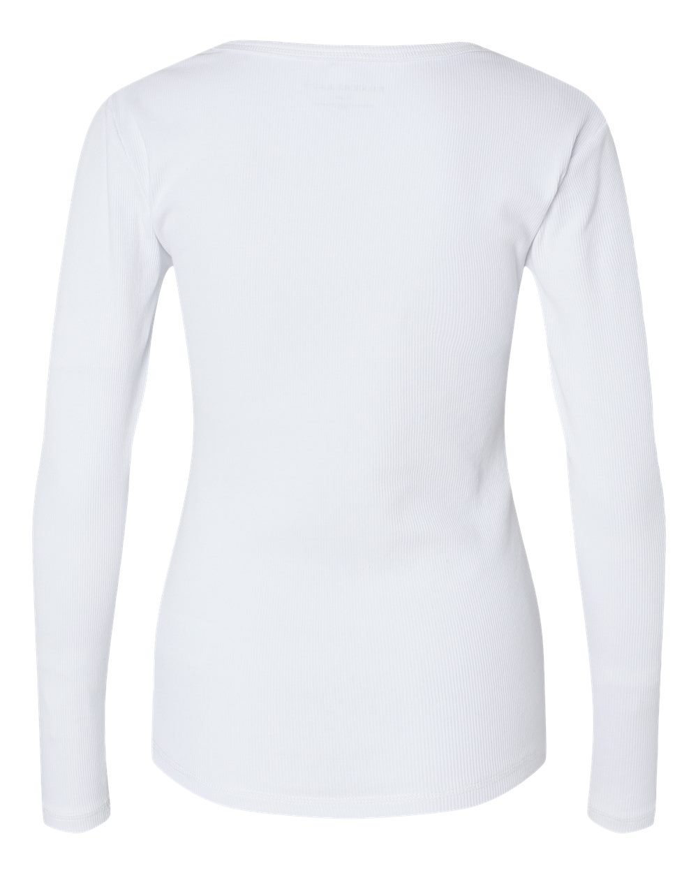 BW2402 Boxercraft Womens Harper Long Sleeve Henley - Back Image