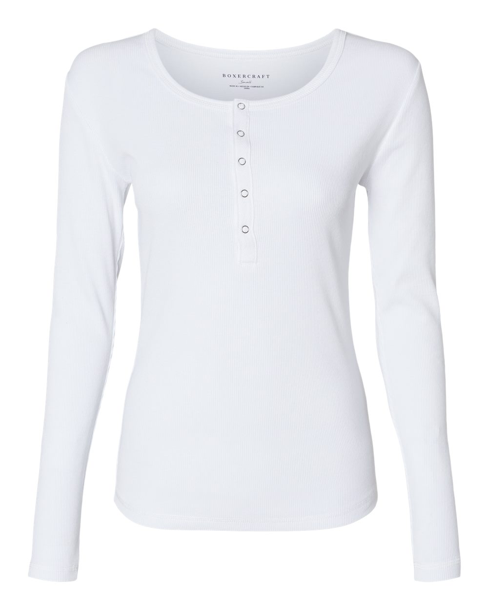 BW2402 Boxercraft Womens Harper Long Sleeve Henley BW2402 Boxercraft Womens Harper Long Sleeve Henley