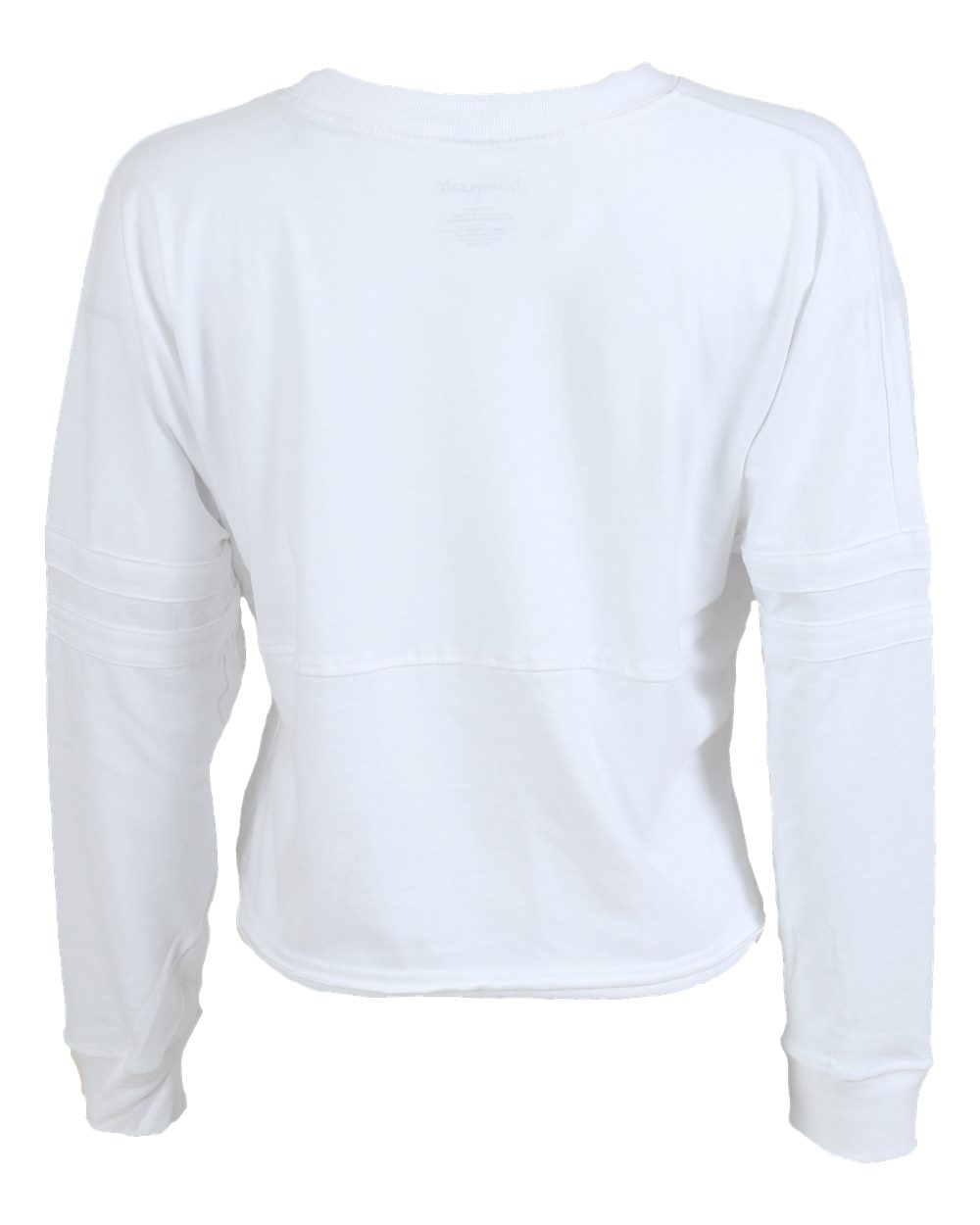 BW3515 Boxercraft Ladies Cropped Retro Pom Pom Jersey Fleece - Back Image