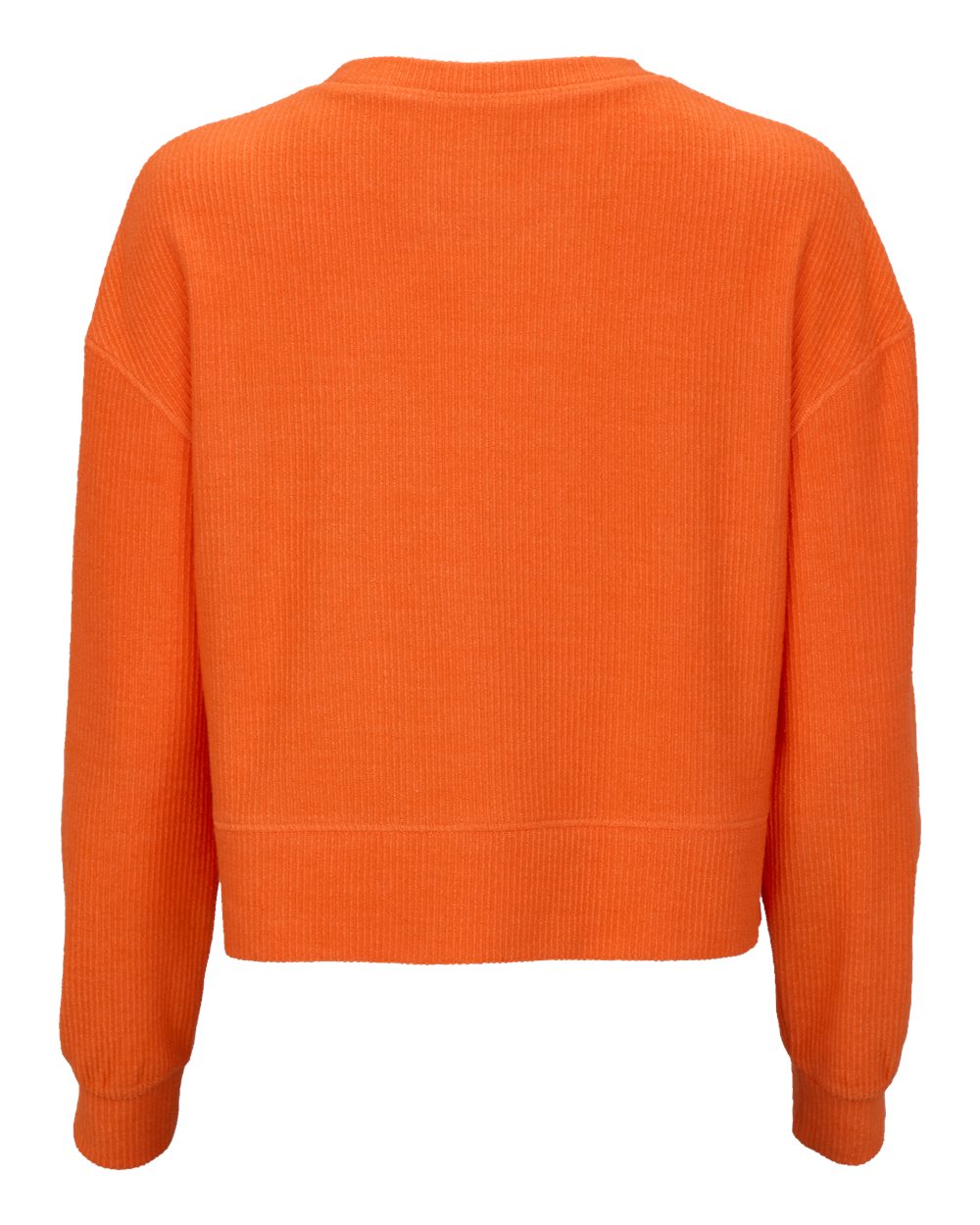 BW5102 Boxercraft Womens Cropped Boxy Long Sleeve T-Shirt - Back Image