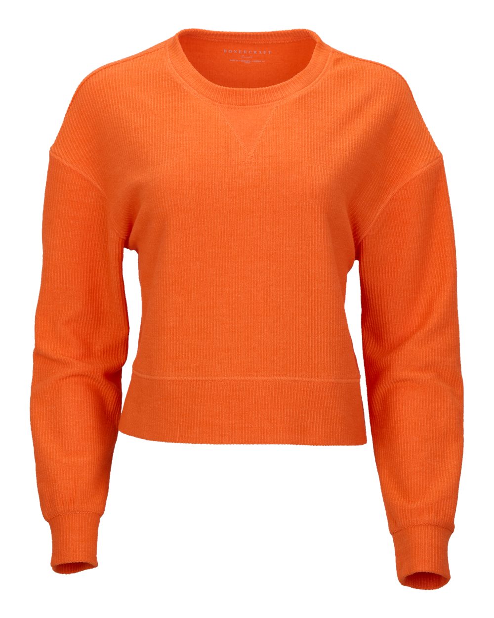 BW5102 Boxercraft Womens Cropped Boxy Long Sleeve T-Shirt