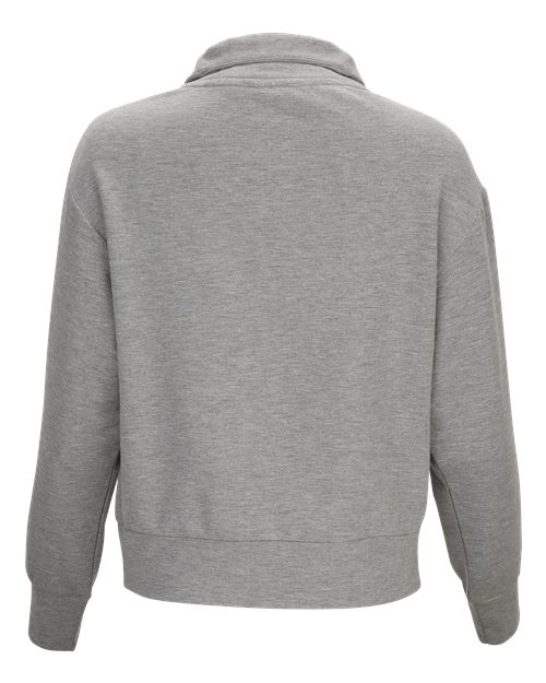 BW5205 Boxercraft Womens Dream Fleece 1/4 Zip Pullover - Back Image