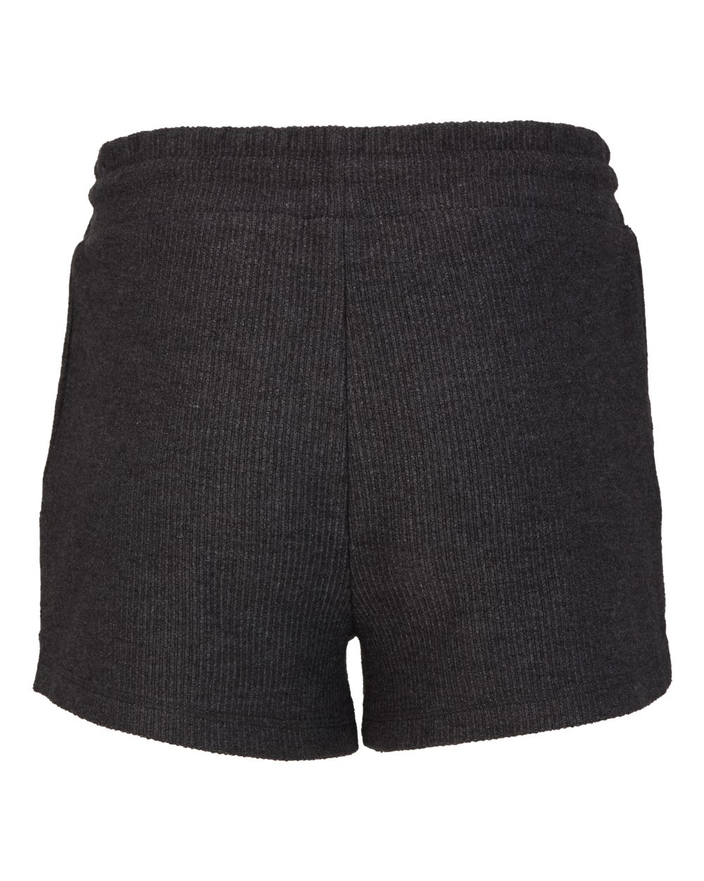 BW6506 Boxercraft Womens Ribbed Knit Shorts - Back Image