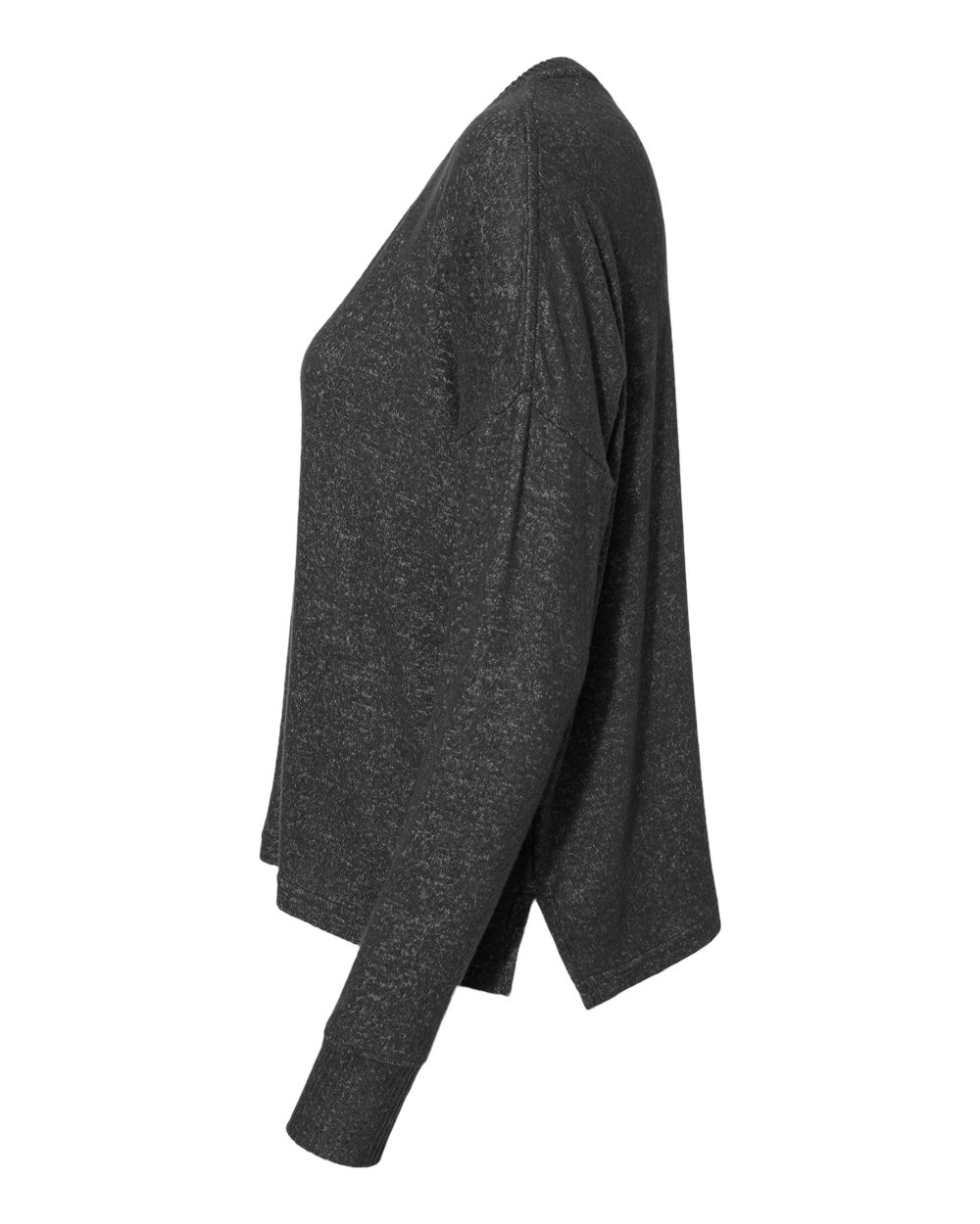 L06 Boxercraft Womens Cuddle Fleece Boxy Crewneck Pullover - Siide Image