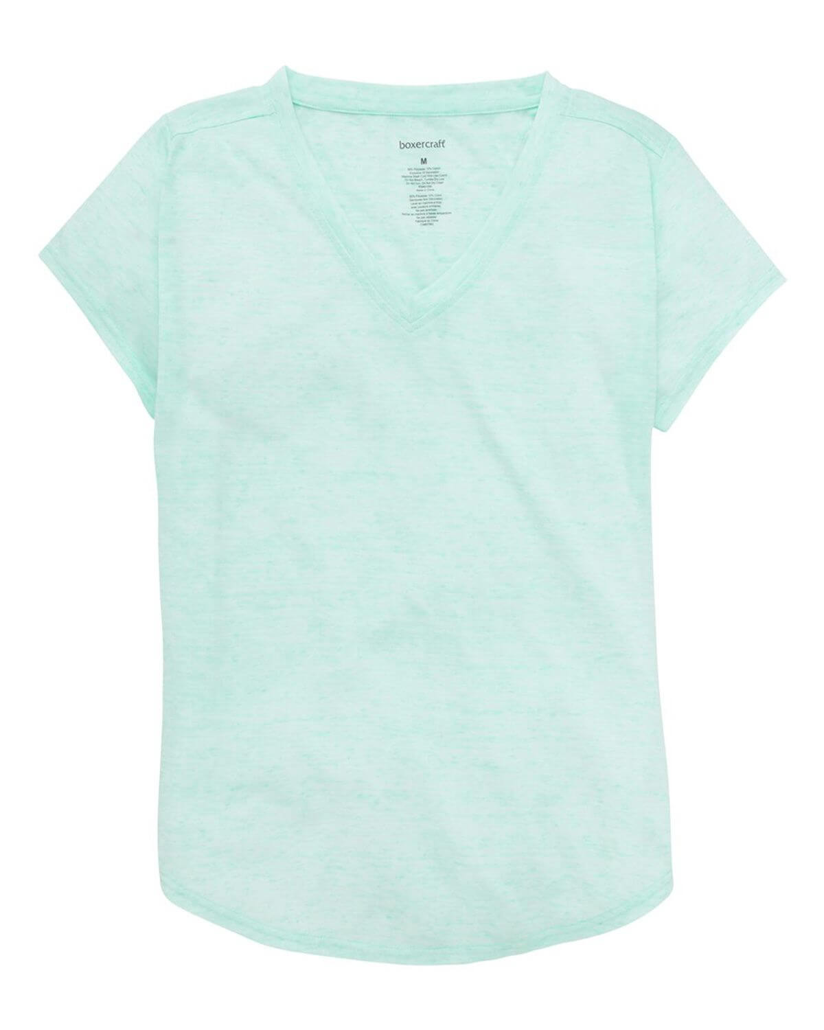 YT34 Boxercraft Girls Snow Heather V-Neck T-Shirt YT34 Boxercraft Girls Snow Heather V-Neck T-Shirt