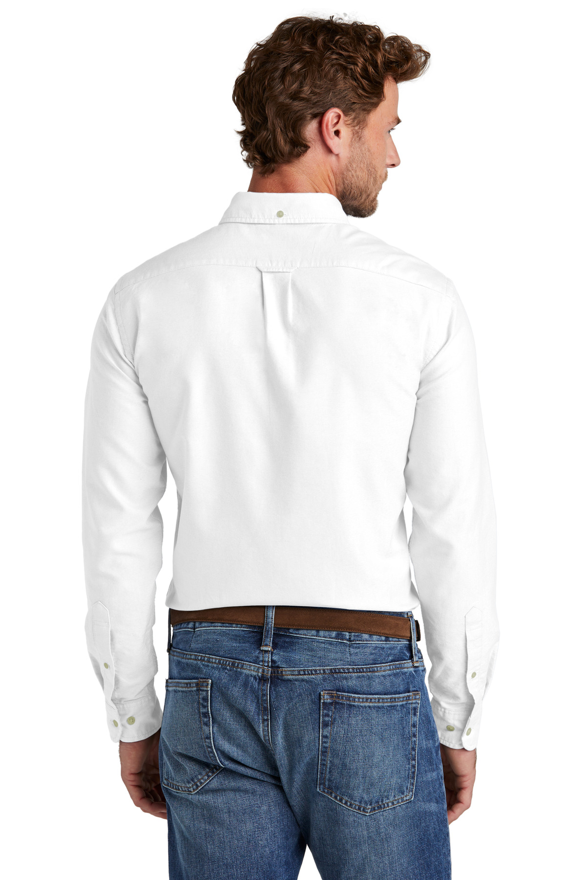 BB18004 Brooks Brothers  Casual Oxford Cloth Shirt - Back Image