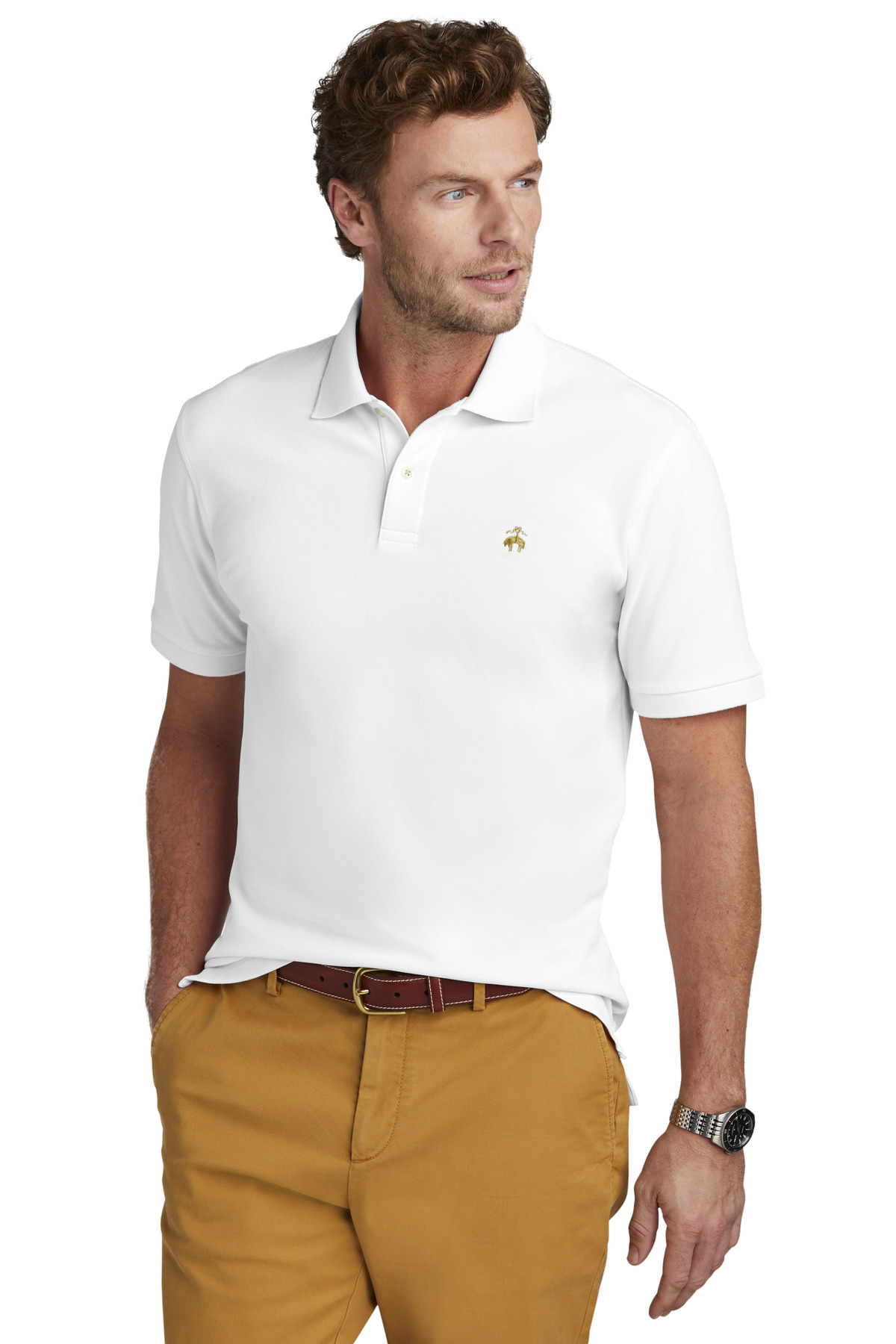 BB18200 Brooks Brothers  Pima Cotton Pique Polo