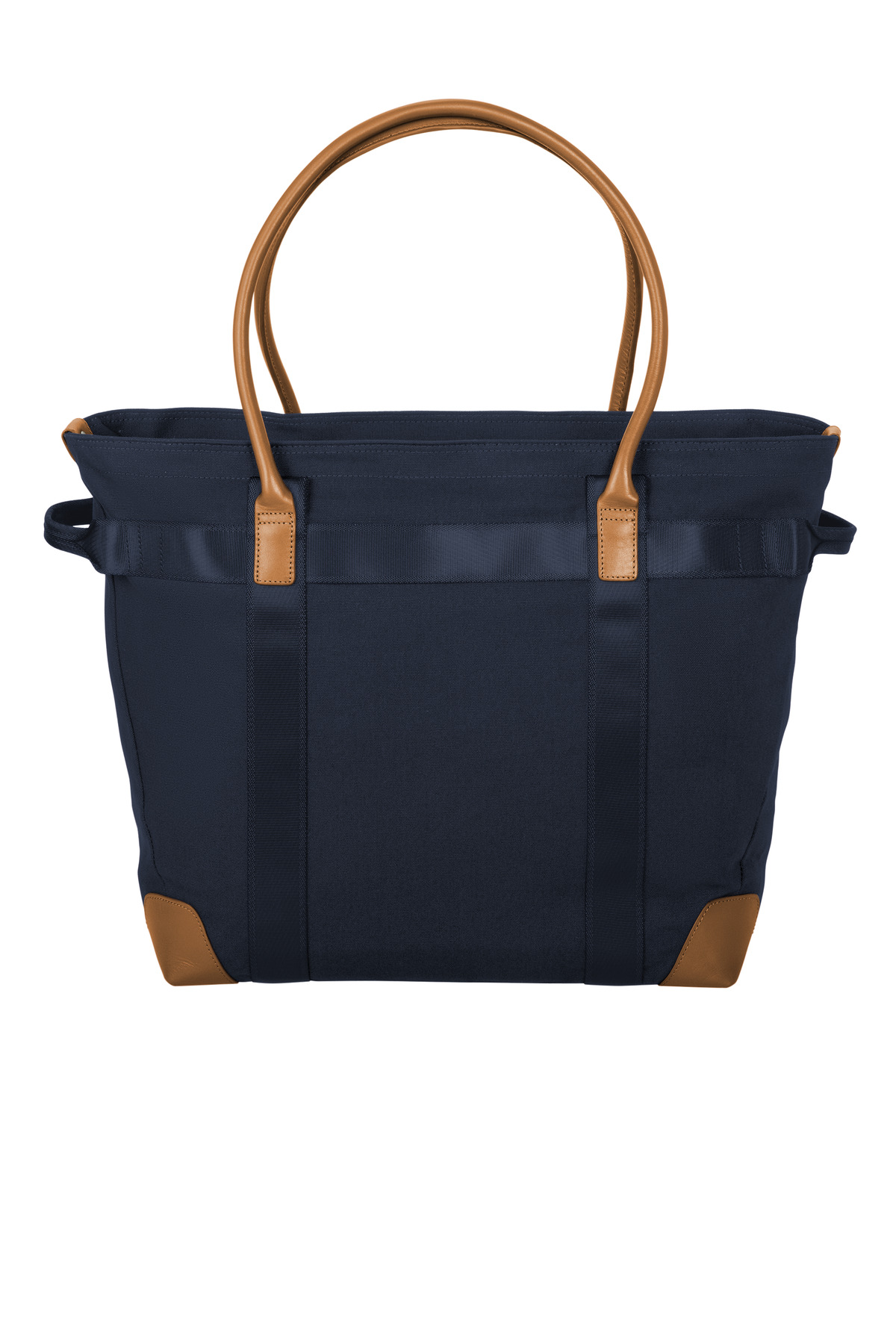 BB18840 Brooks Brothers  Wells Laptop Tote - Back Image