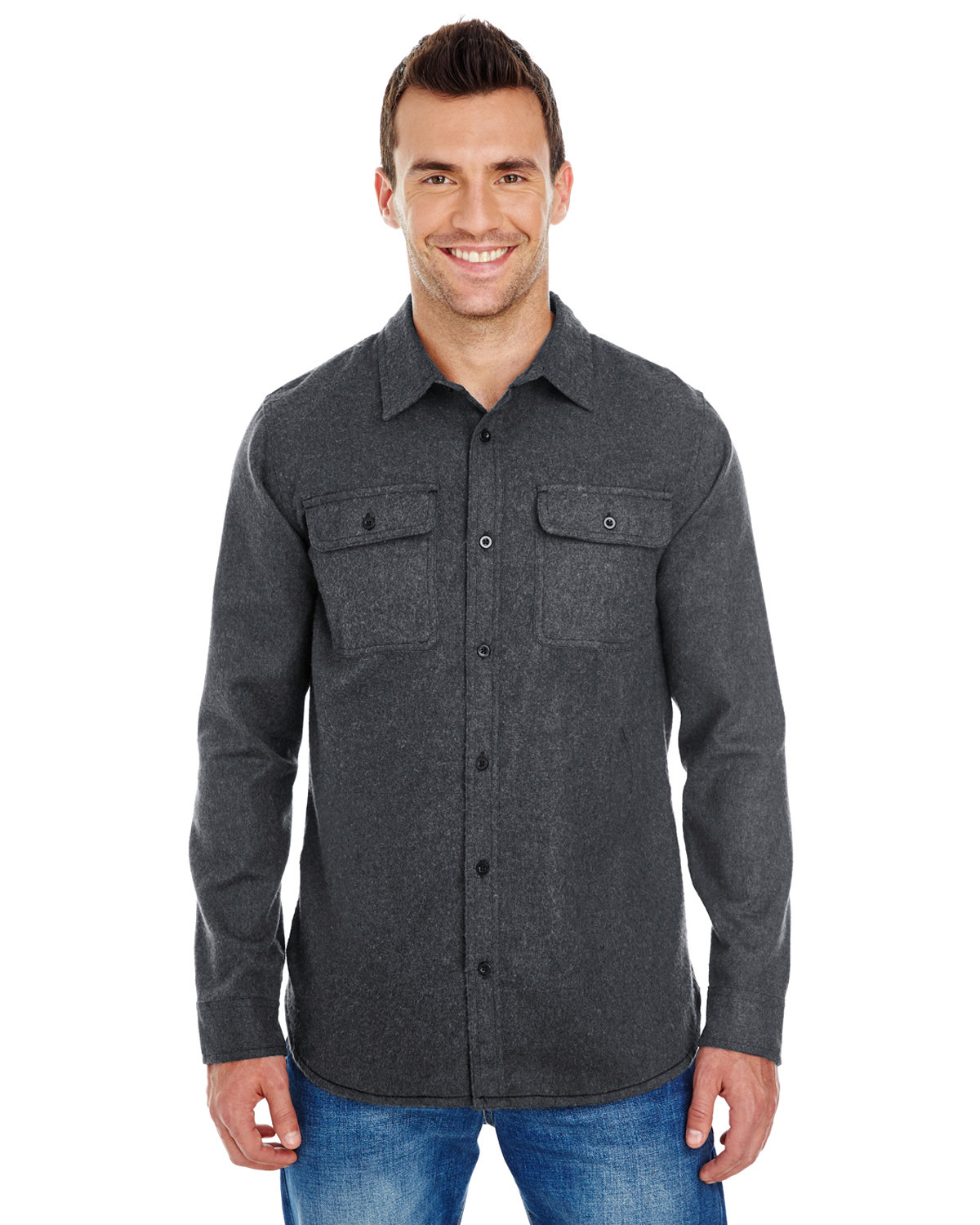 BU8200 Burnside Mens Solid Flannel Shirt BU8200 Burnside Mens Solid Flannel Shirt