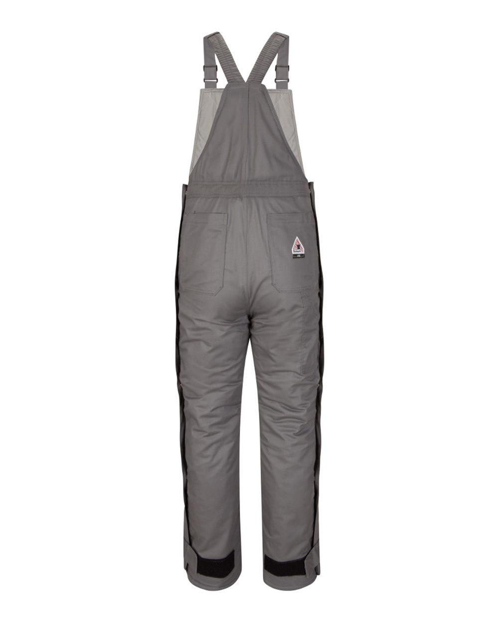 BLC8L Bulwark Deluxe Insulated Bib Overall - EXCEL FR ComforTouch - Long Sizes - Back Image