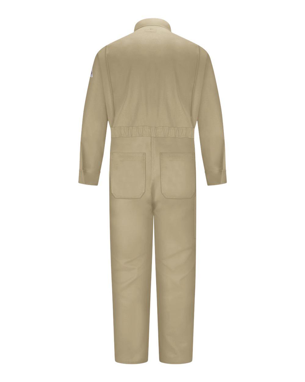 CLB3 Bulwark Womens Premium Coverall with CSA Compliant Reflective Trim - Back Image