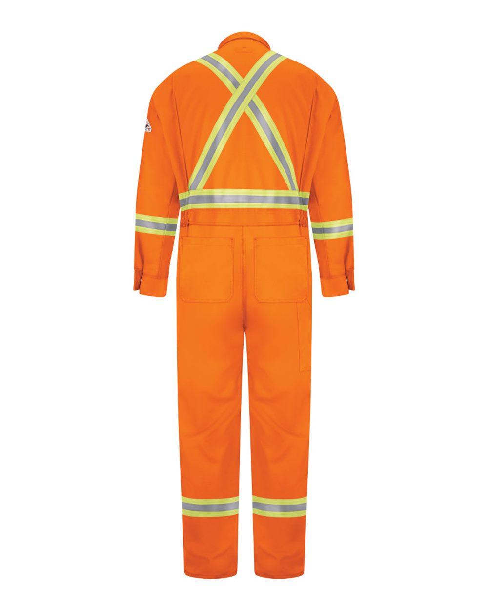 CLBC Bulwark Premium Coverall with CSA Compliant Reflective Trim - EXCEL FR ComforTouch. - Back Image