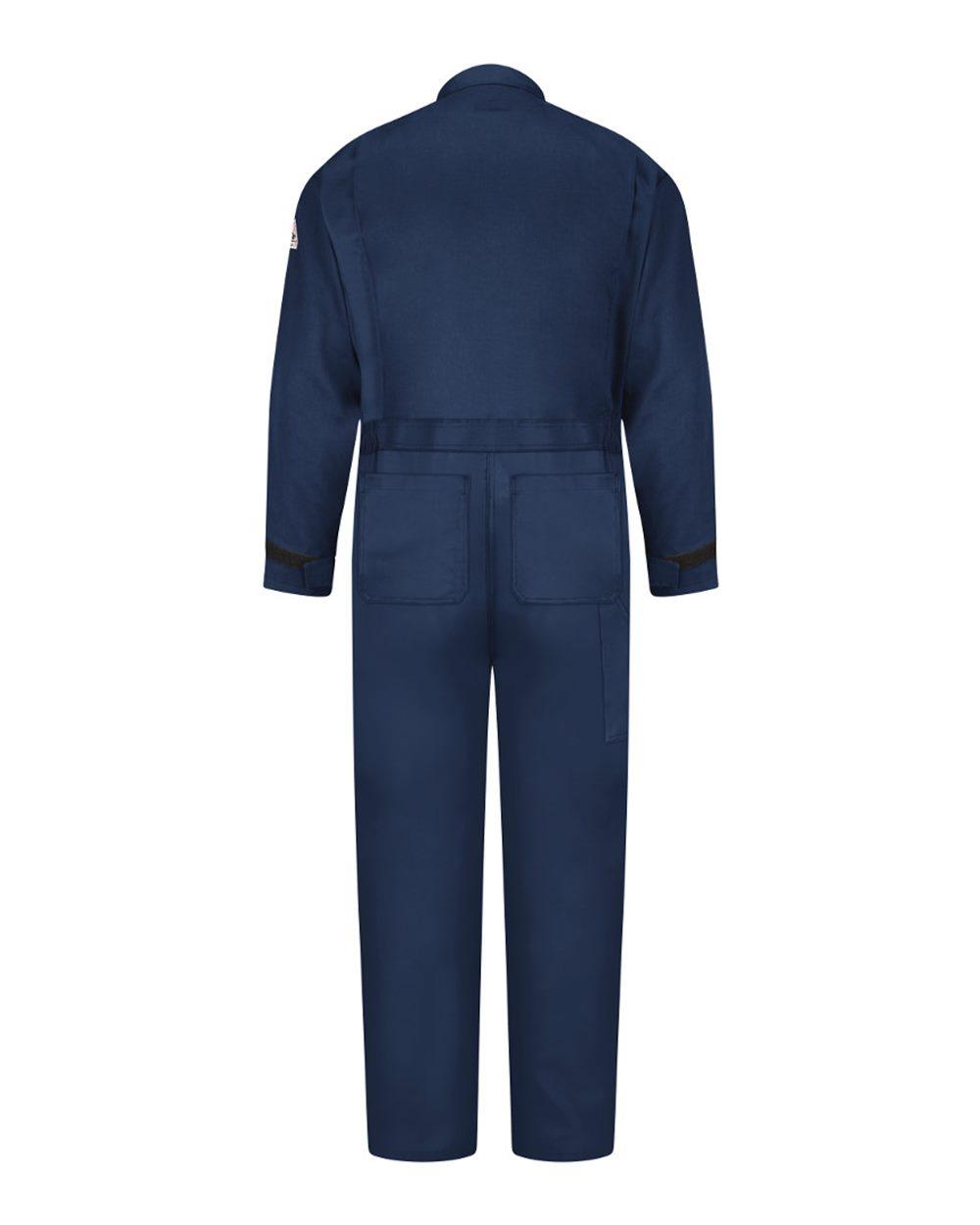 CLZ4L Bulwark EXCEL FR ComforTouch Deluxe Coverall Long Sizes - Back Image