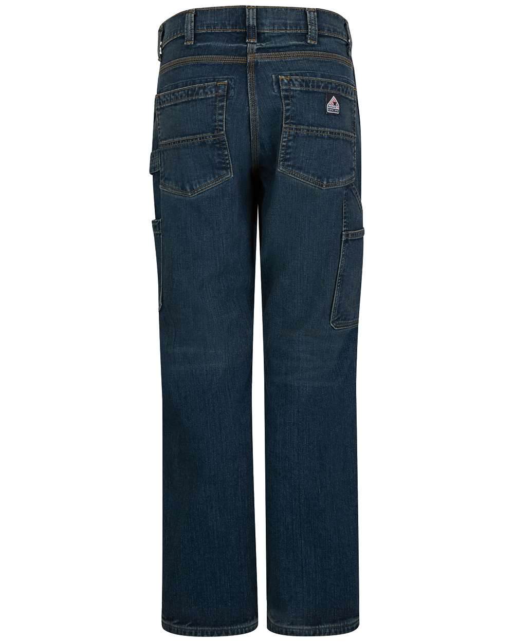 PSJ6EXT Bulwark Stretch Denim Dungaree Jeans Extended Sizes - Back Image