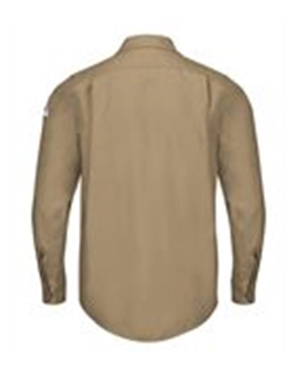 QS40L Bulwark iQ Series Endurance Work Shirt Long sizes - Back Image