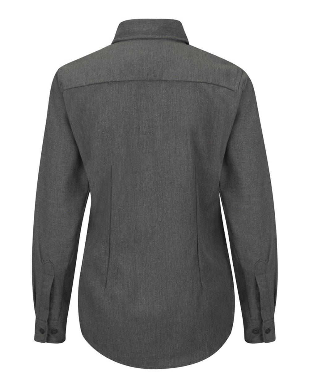 QS51 Bulwark Womens iQ Series Comfort Woven Lightweight Shirt - Back Image