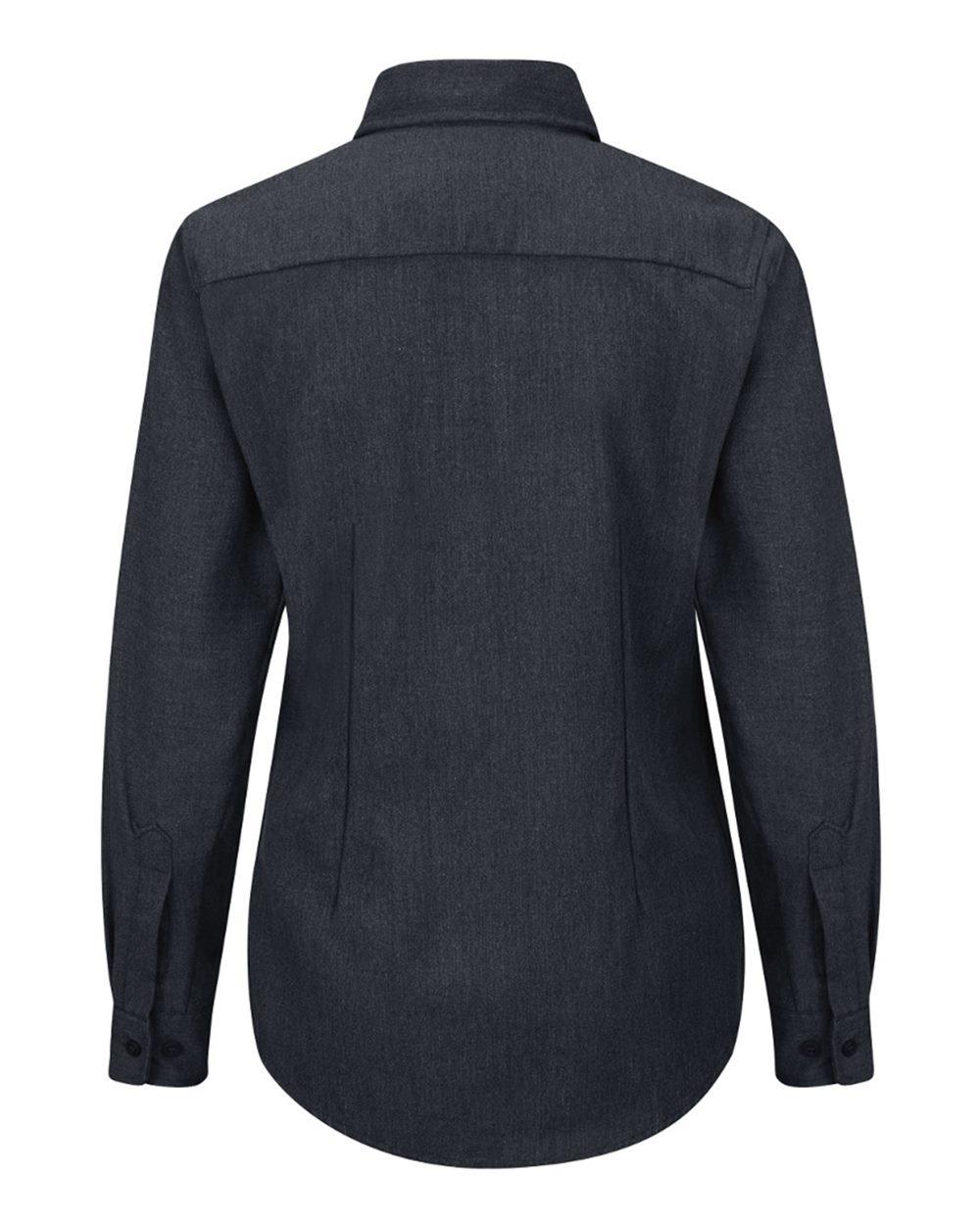 QS51 Bulwark Womens iQ Series Comfort Woven Lightweight Shirt - Back Image